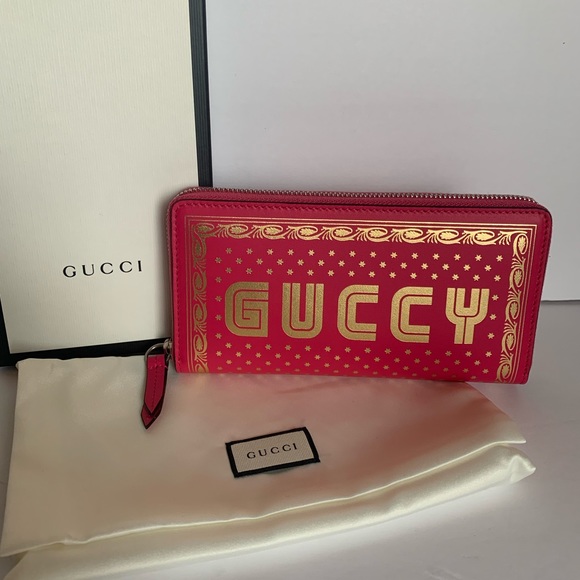 Gucci Handbags - Gucci Sega Collection Pink Guccy Wallet
